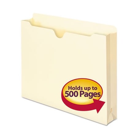 Smead Smead, MANILA FILE JACKETS, 1-PLY STRAIGHT TAB, LETTER SIZE, MANILA, 50PK 75470